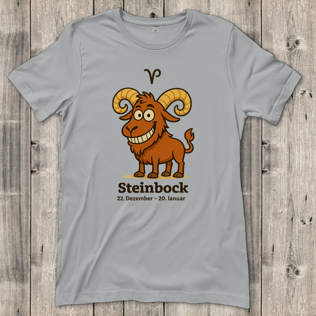 Damen T-Shirt Steinbock Comic