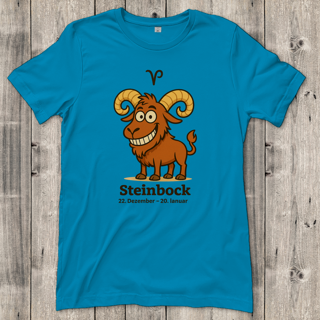 Damen T-Shirt Steinbock Comic