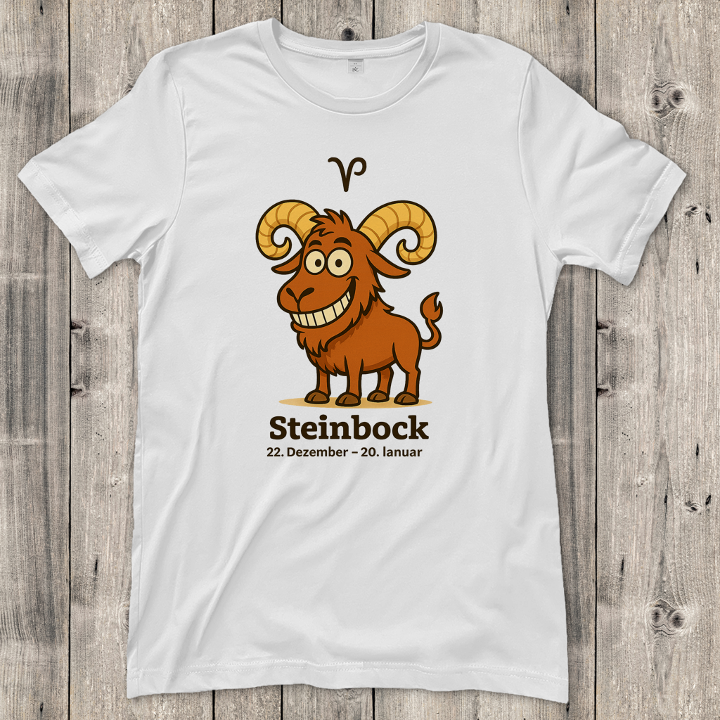 Damen T-Shirt Steinbock Comic