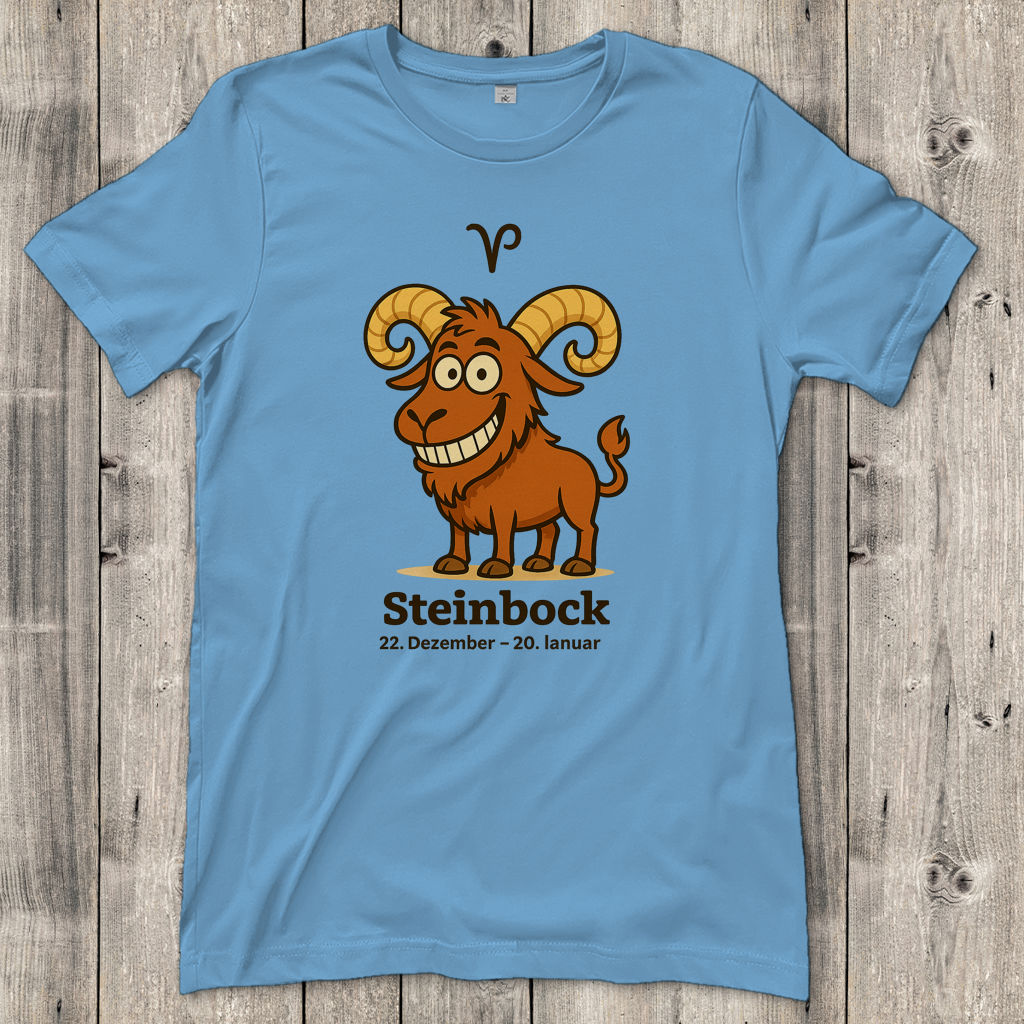 Damen T-Shirt Steinbock Comic