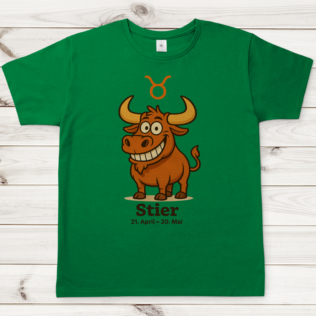 Herren T-Shirt Stier Comic