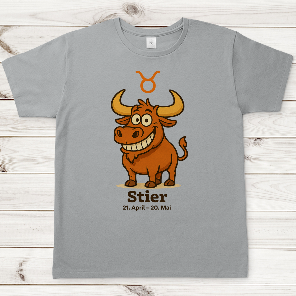Herren T-Shirt Stier Comic