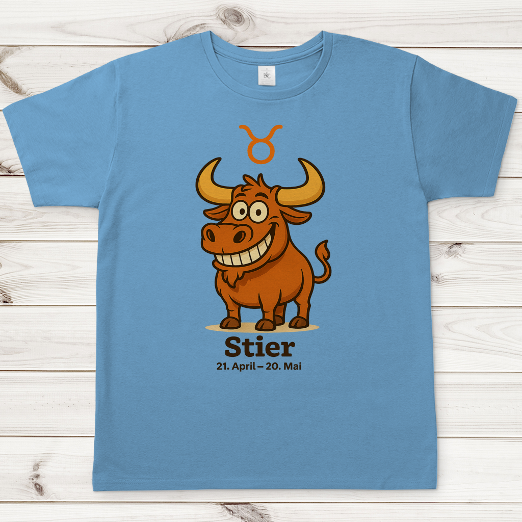 Herren T-Shirt Stier Comic