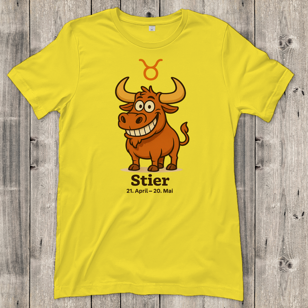 Damen T-Shirt Stier Comic