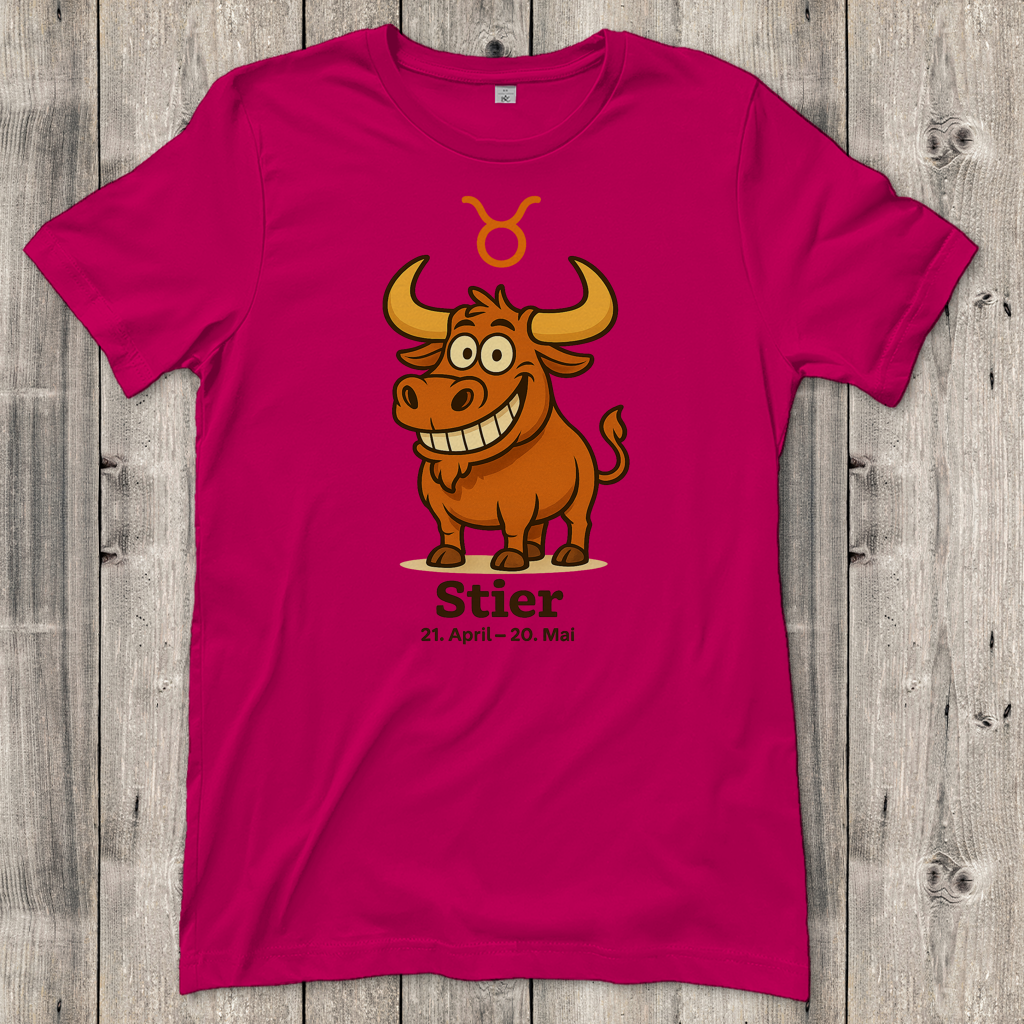 Damen T-Shirt Stier Comic
