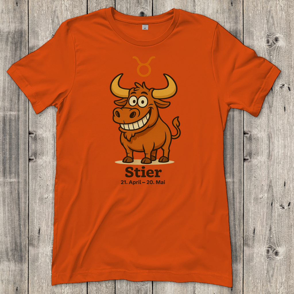 Damen T-Shirt Stier Comic