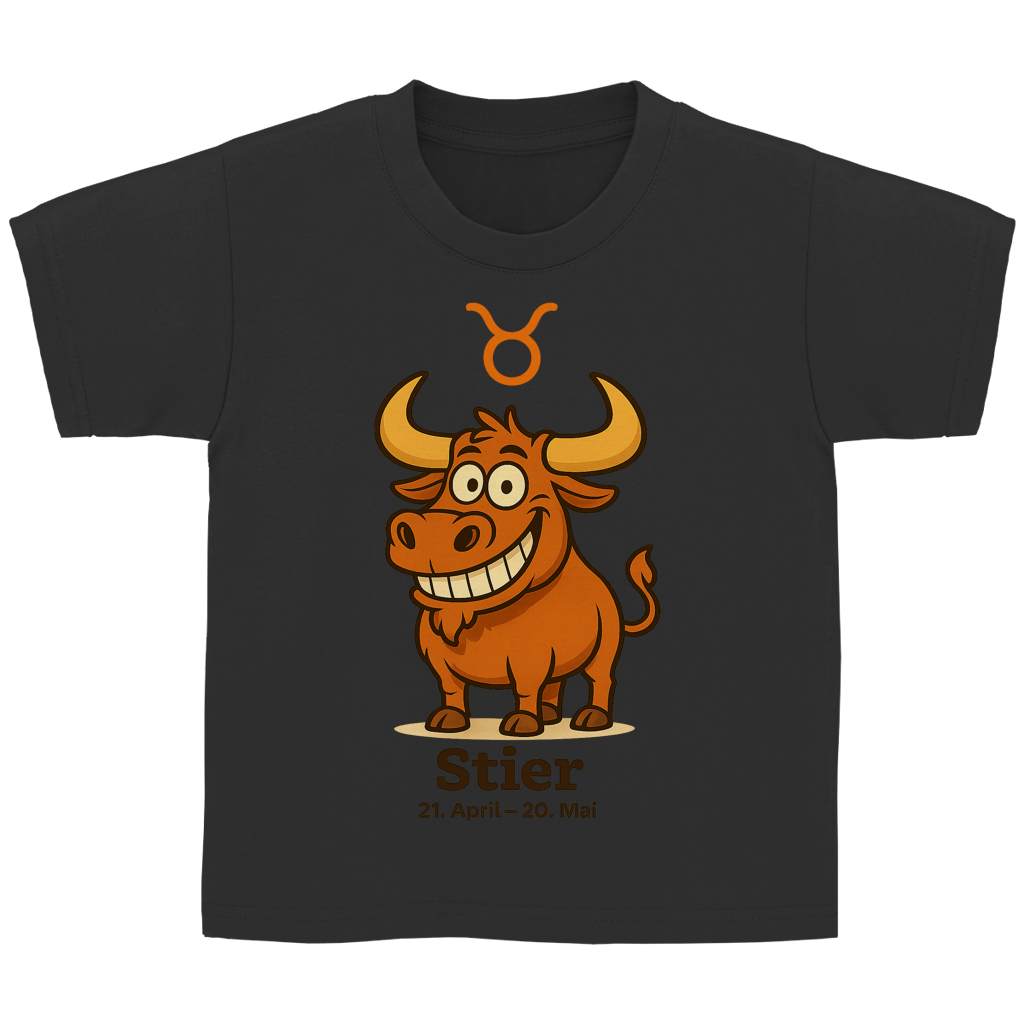 Kinder Basic T-Shirt Stier Comic