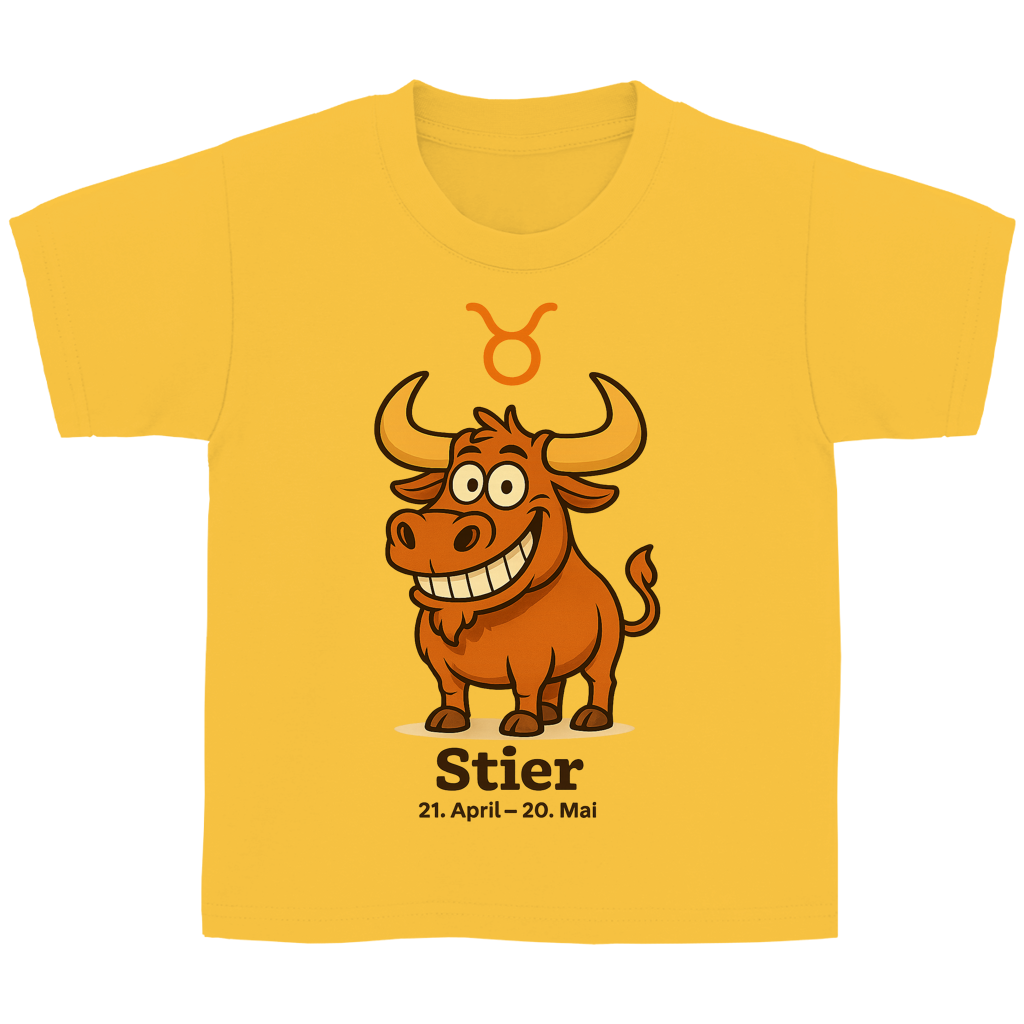 Kinder Basic T-Shirt Stier Comic
