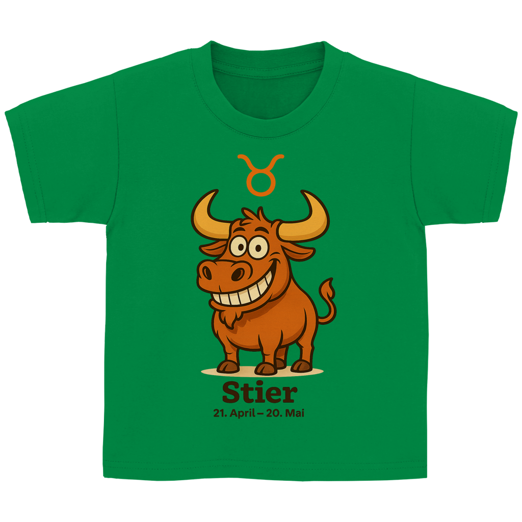 Kinder Basic T-Shirt Stier Comic