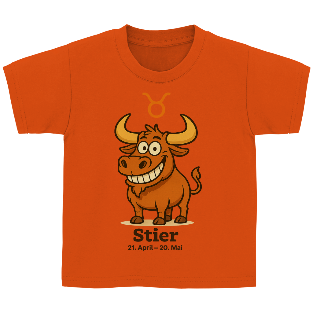 Kinder Basic T-Shirt Stier Comic