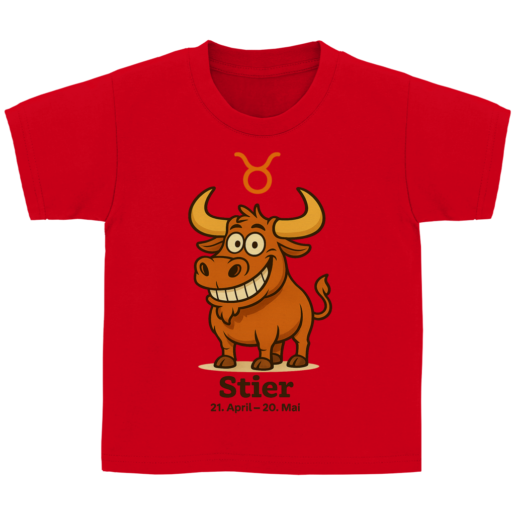 Kinder Basic T-Shirt Stier Comic