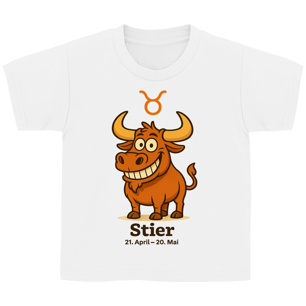 Kinder Basic T-Shirt Stier Comic