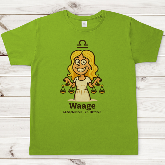 Herren T-Shirt Waage Comic