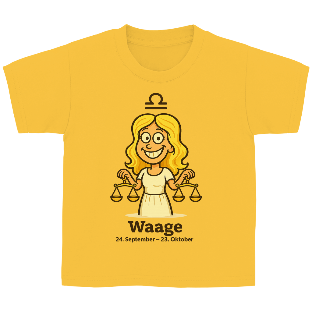 Kinder Basic T-Shirt Waage Comic