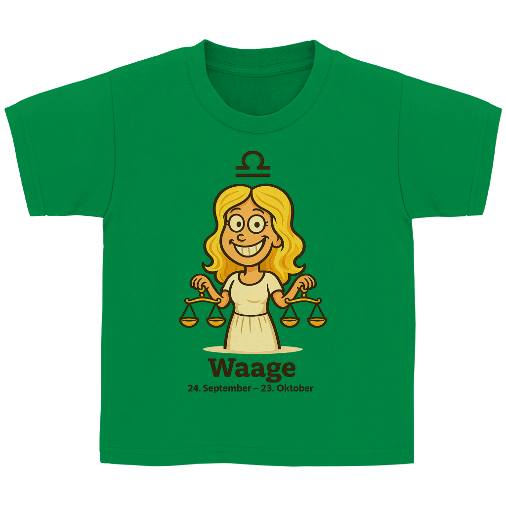 Kinder Basic T-Shirt Waage Comic