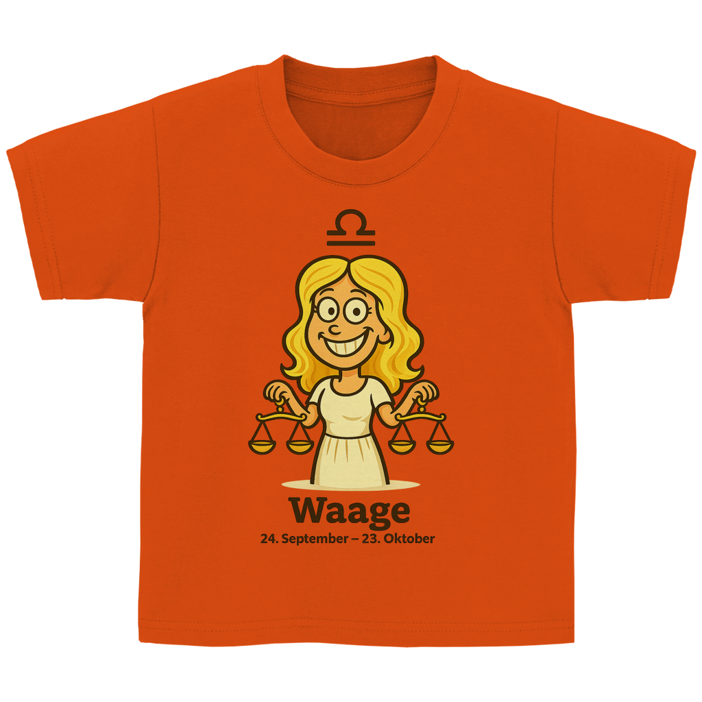 Kinder Basic T-Shirt Waage Comic