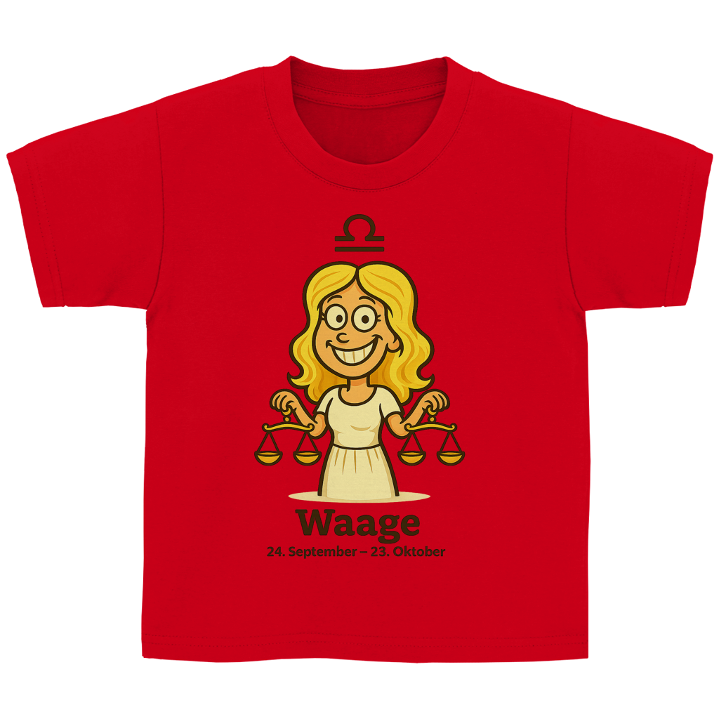 Kinder Basic T-Shirt Waage Comic