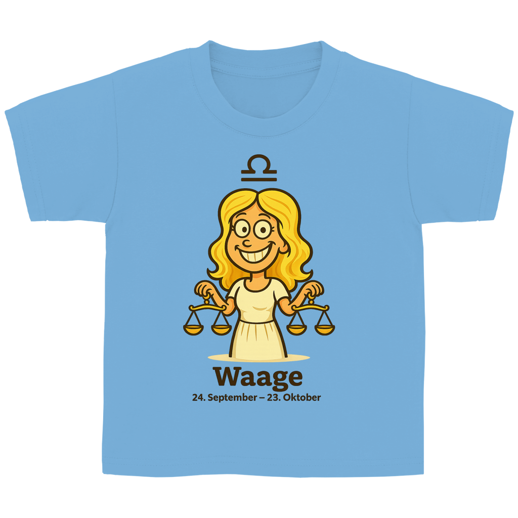 Kinder Basic T-Shirt Waage Comic