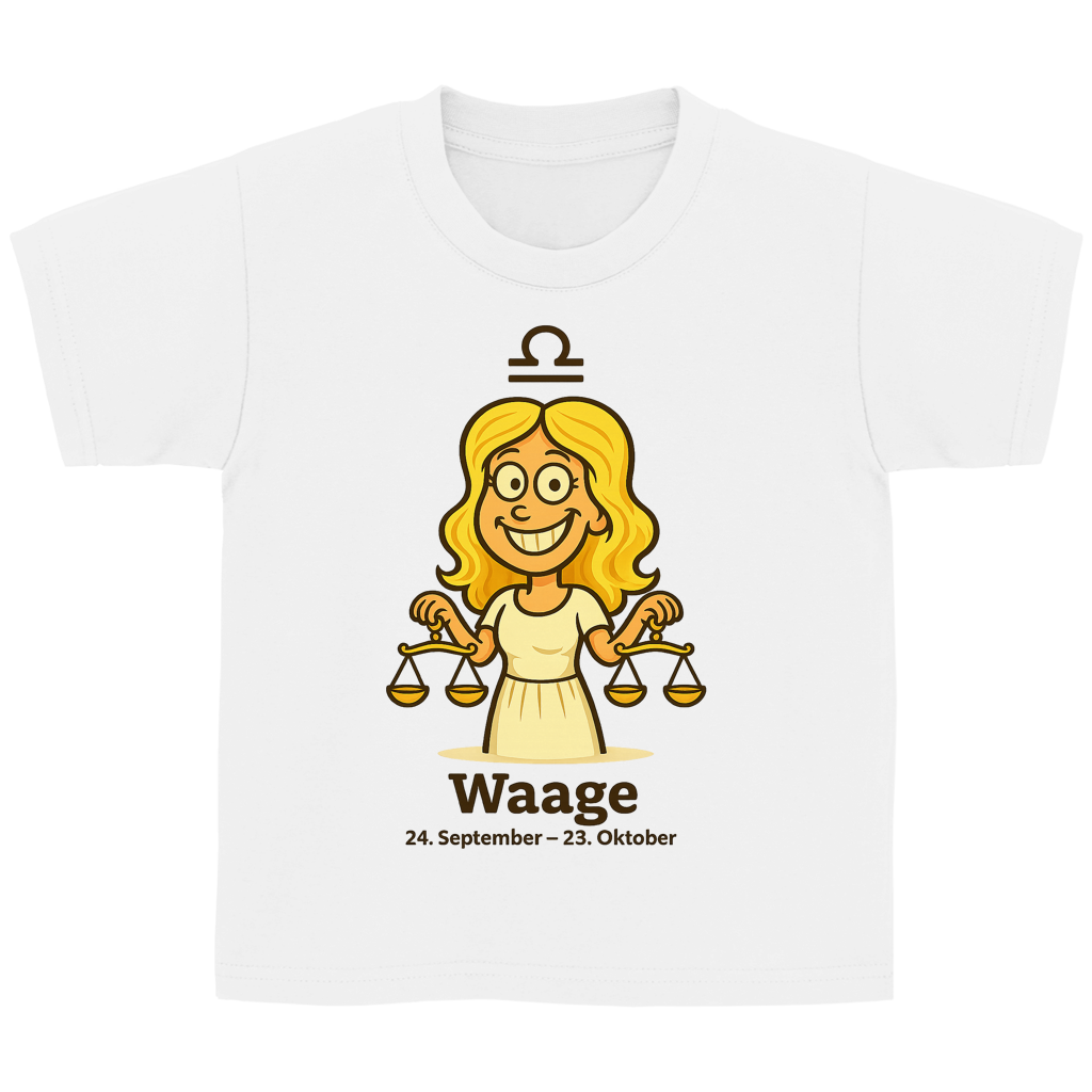 Kinder Basic T-Shirt Waage Comic