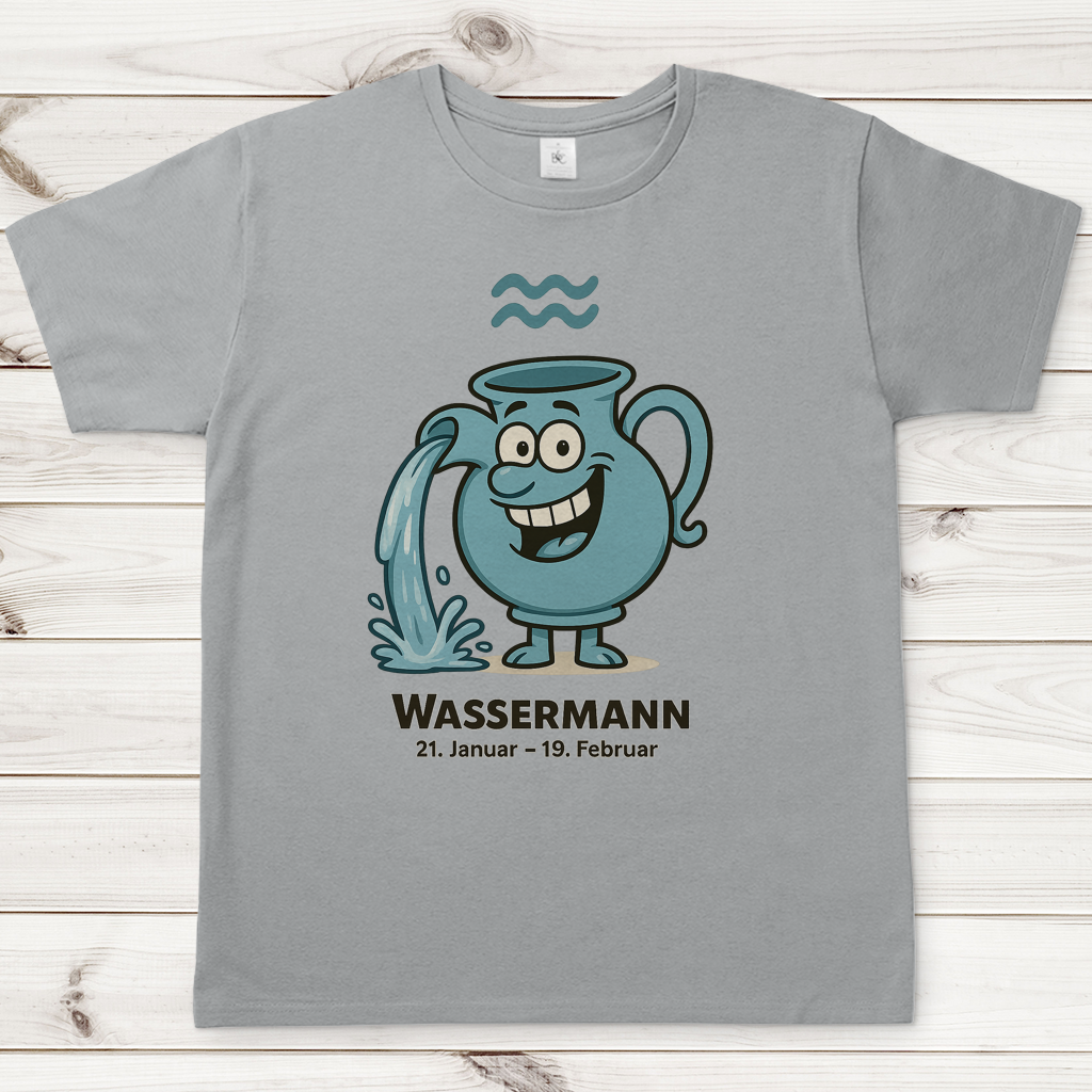 Herren T-Shirt Wassermann Comic