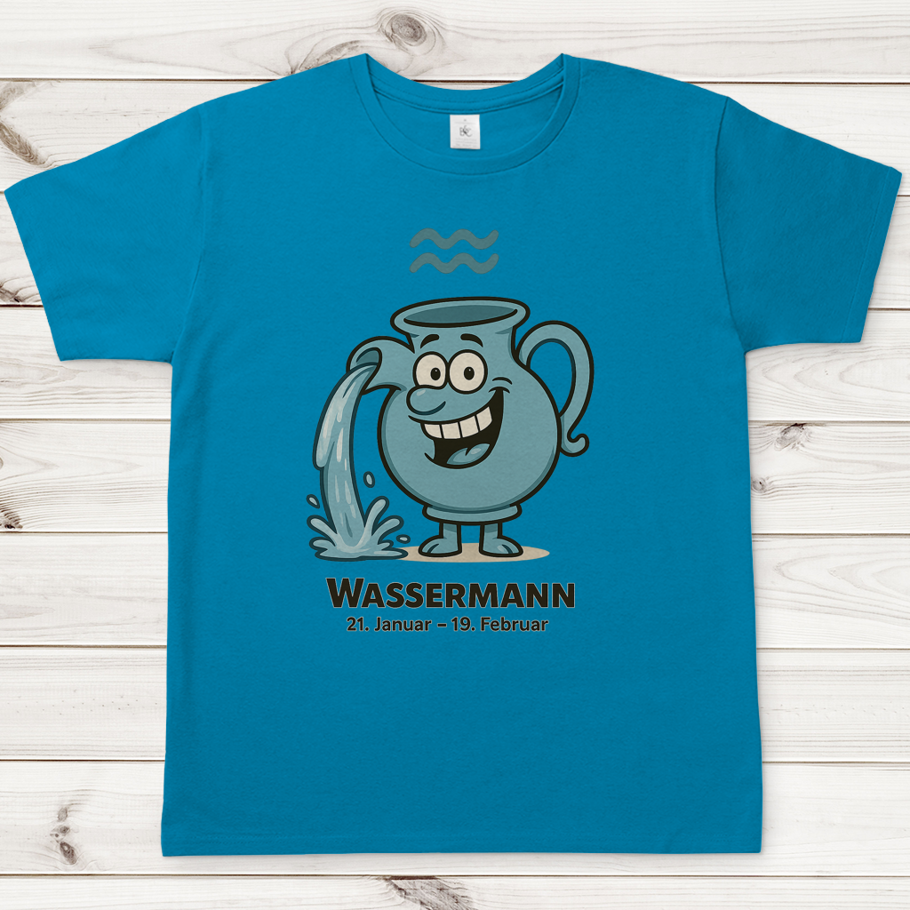 Herren T-Shirt Wassermann Comic