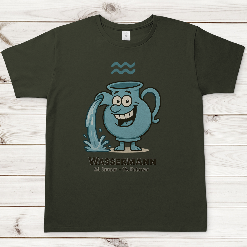 Herren T-Shirt Wassermann Comic