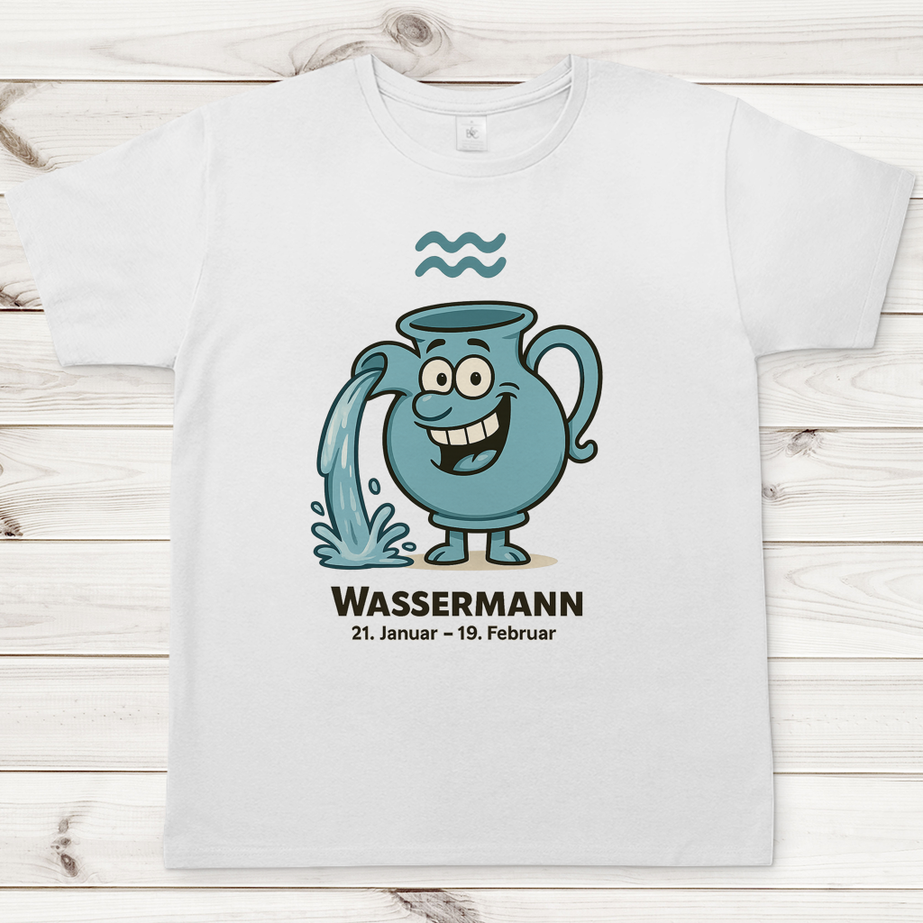 Herren T-Shirt Wassermann Comic