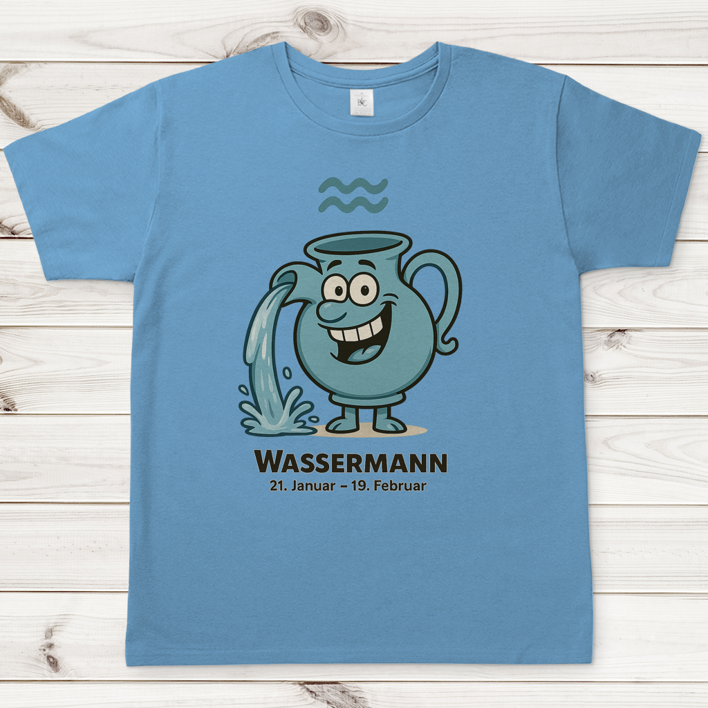 Herren T-Shirt Wassermann Comic