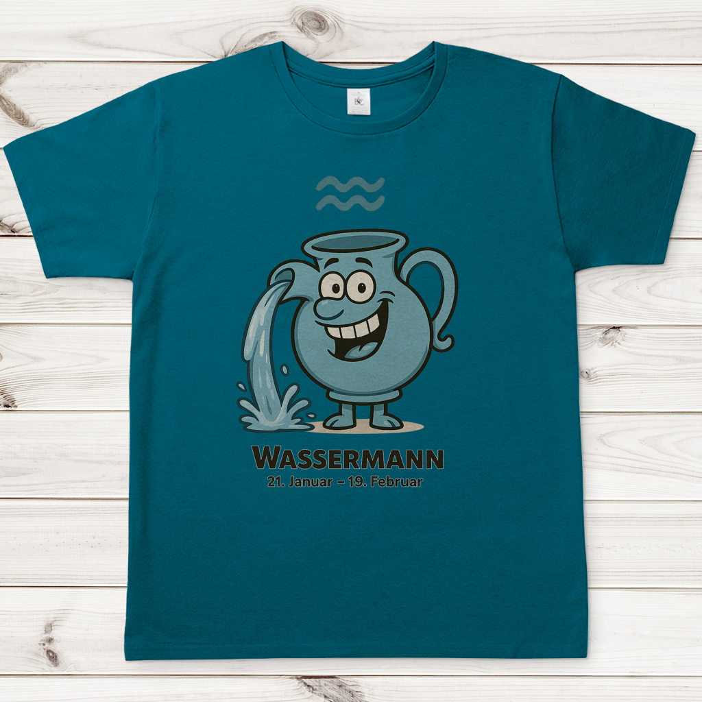 Herren T-Shirt Wassermann Comic