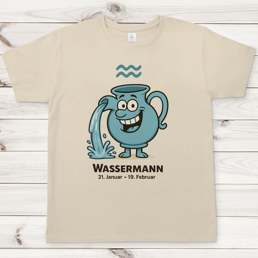 Herren T-Shirt Wassermann Comic