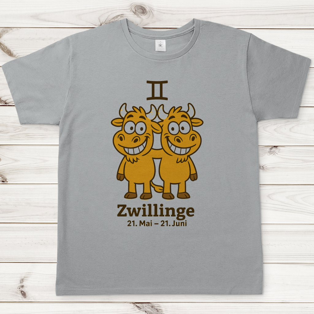 Herren T-Shirt Zwillinge Comic