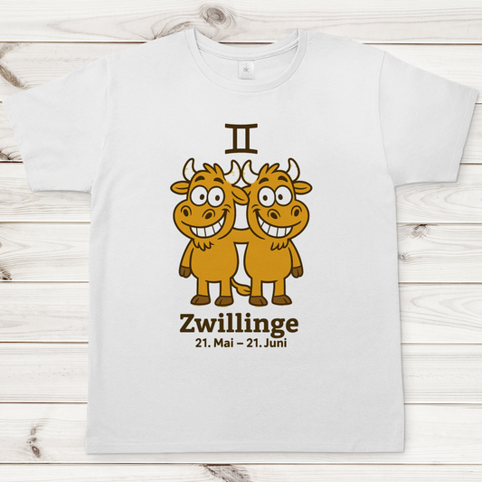 Herren T-Shirt Zwillinge Comic