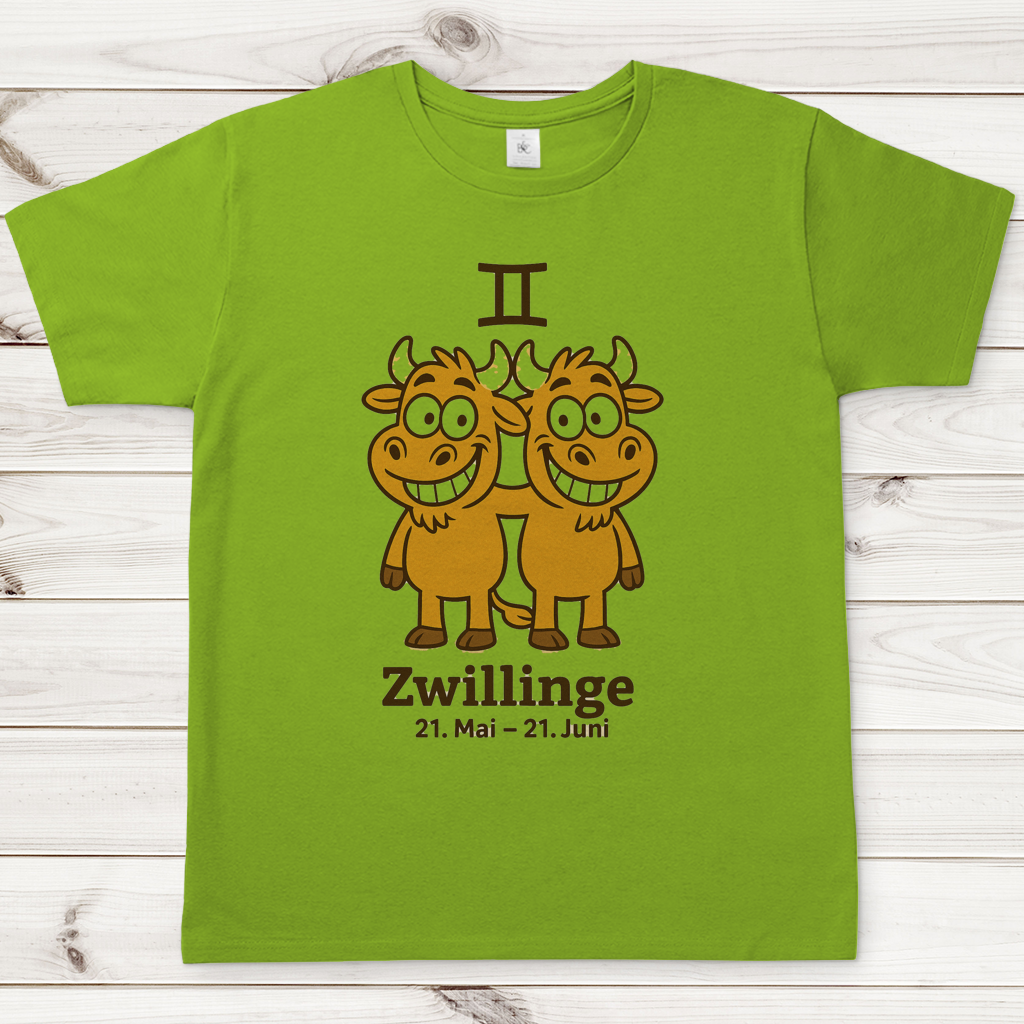 Herren T-Shirt Zwillinge Comic