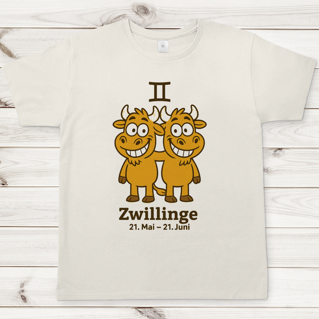 Herren T-Shirt Zwillinge Comic