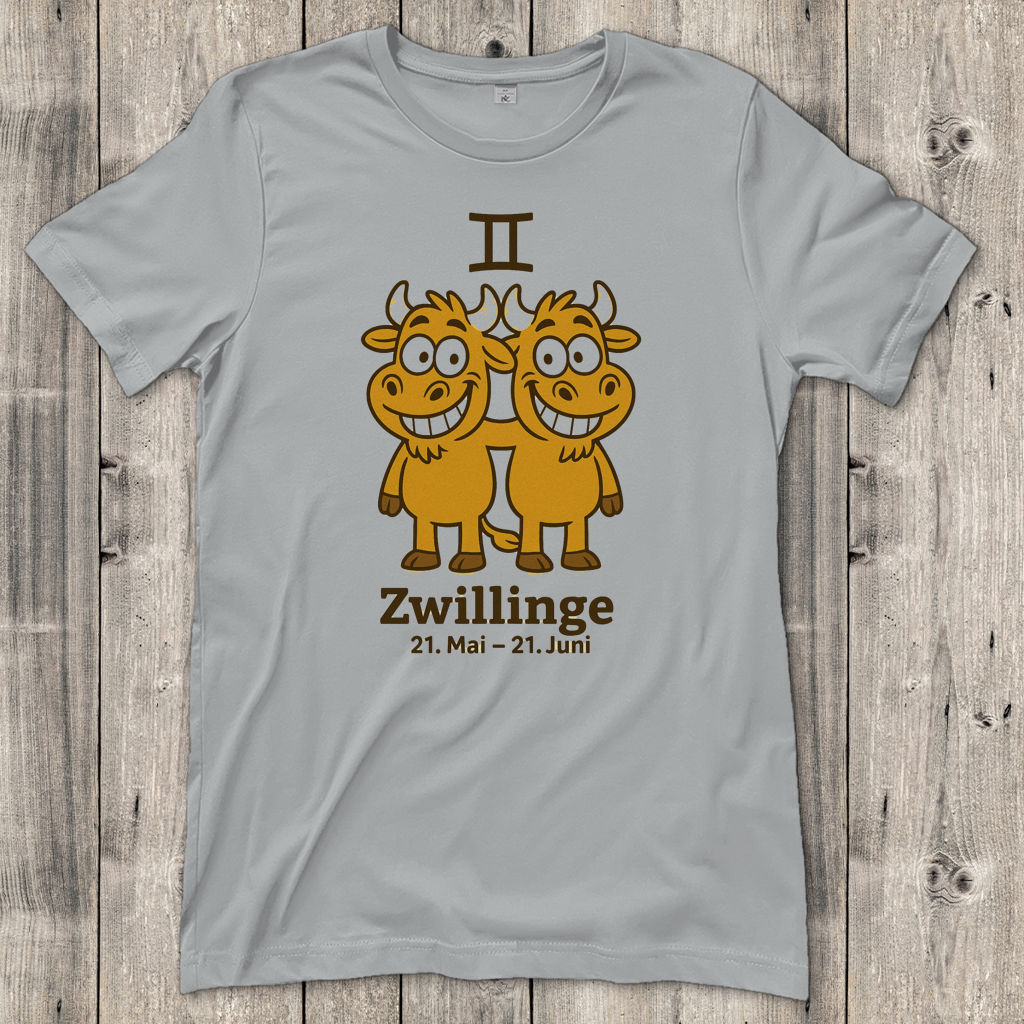 Damen T-Shirt Zwillinge Comic