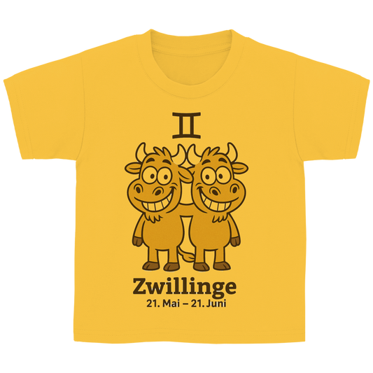 Kinder Basic T-Shirt Zwillinge Comic