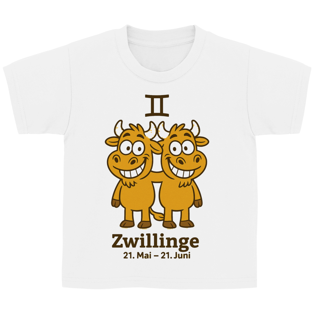 Kinder Basic T-Shirt Zwillinge Comic