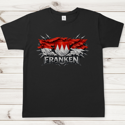 Herren T-Shirt Franken Fahne