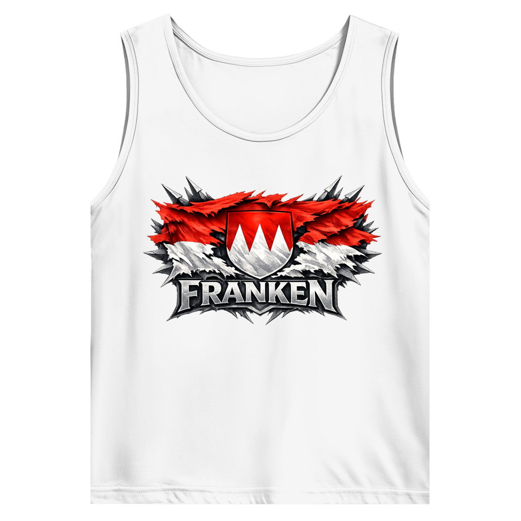 Herren Basic Tank Top Franken Fahne