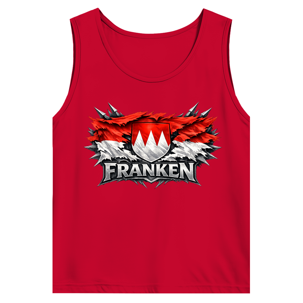 Herren Basic Tank Top Franken Fahne