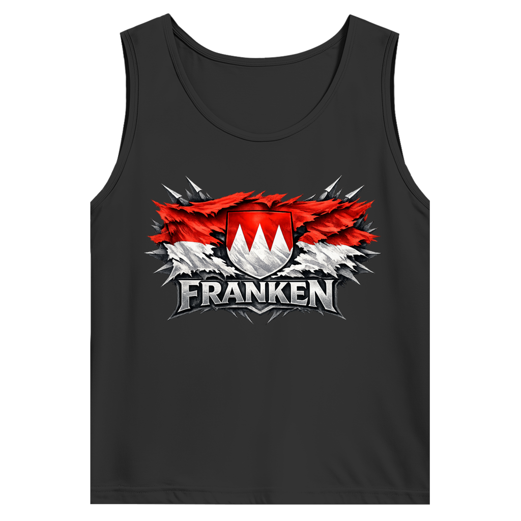 Herren Basic Tank Top Franken Fahne