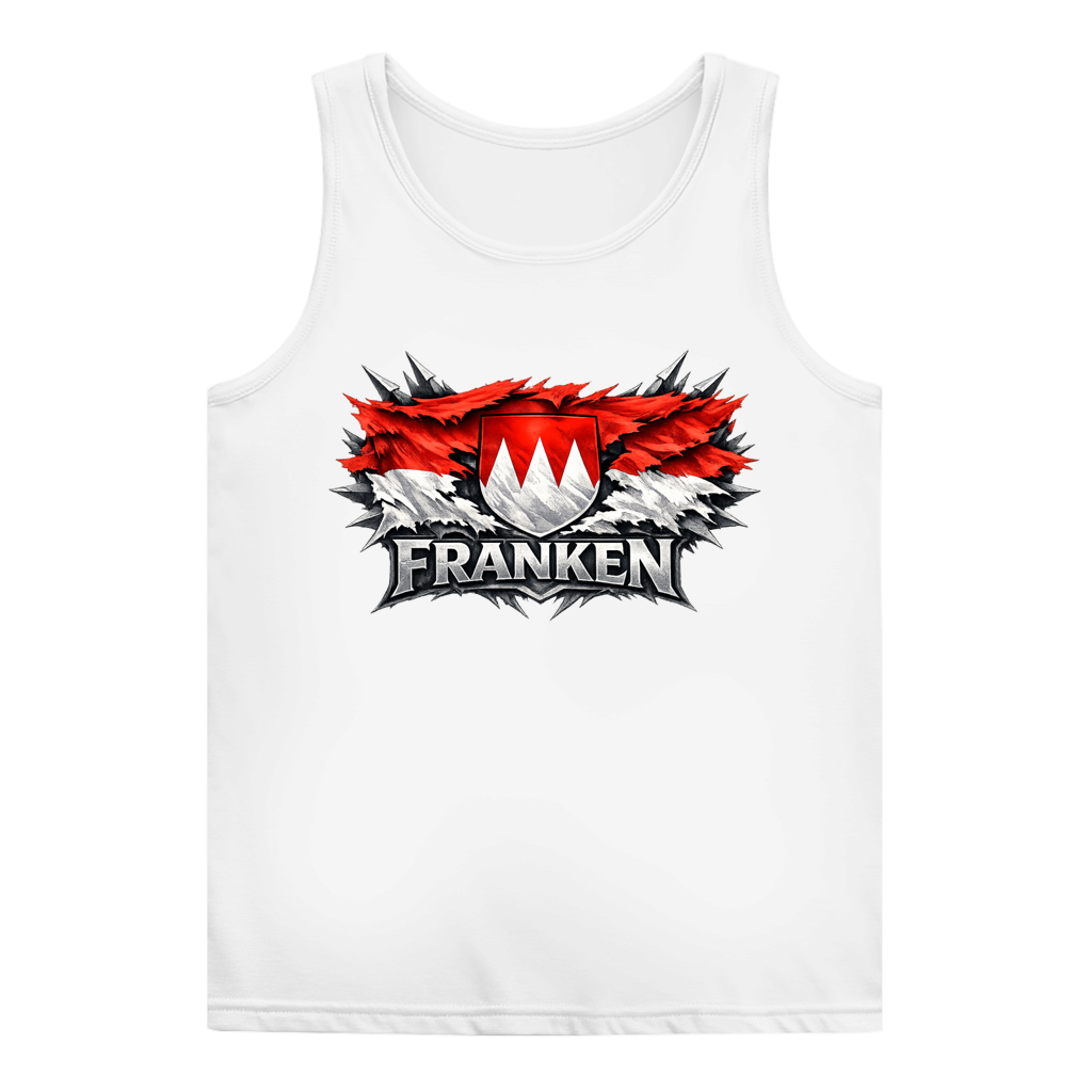 Damen Basic Tank Top Franken Fahne