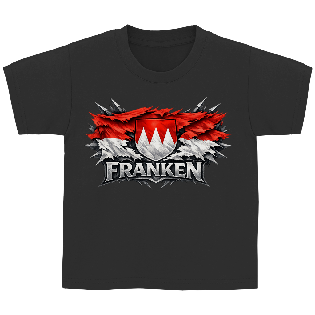 Kinder Basic T-Shirt Franken Fahne