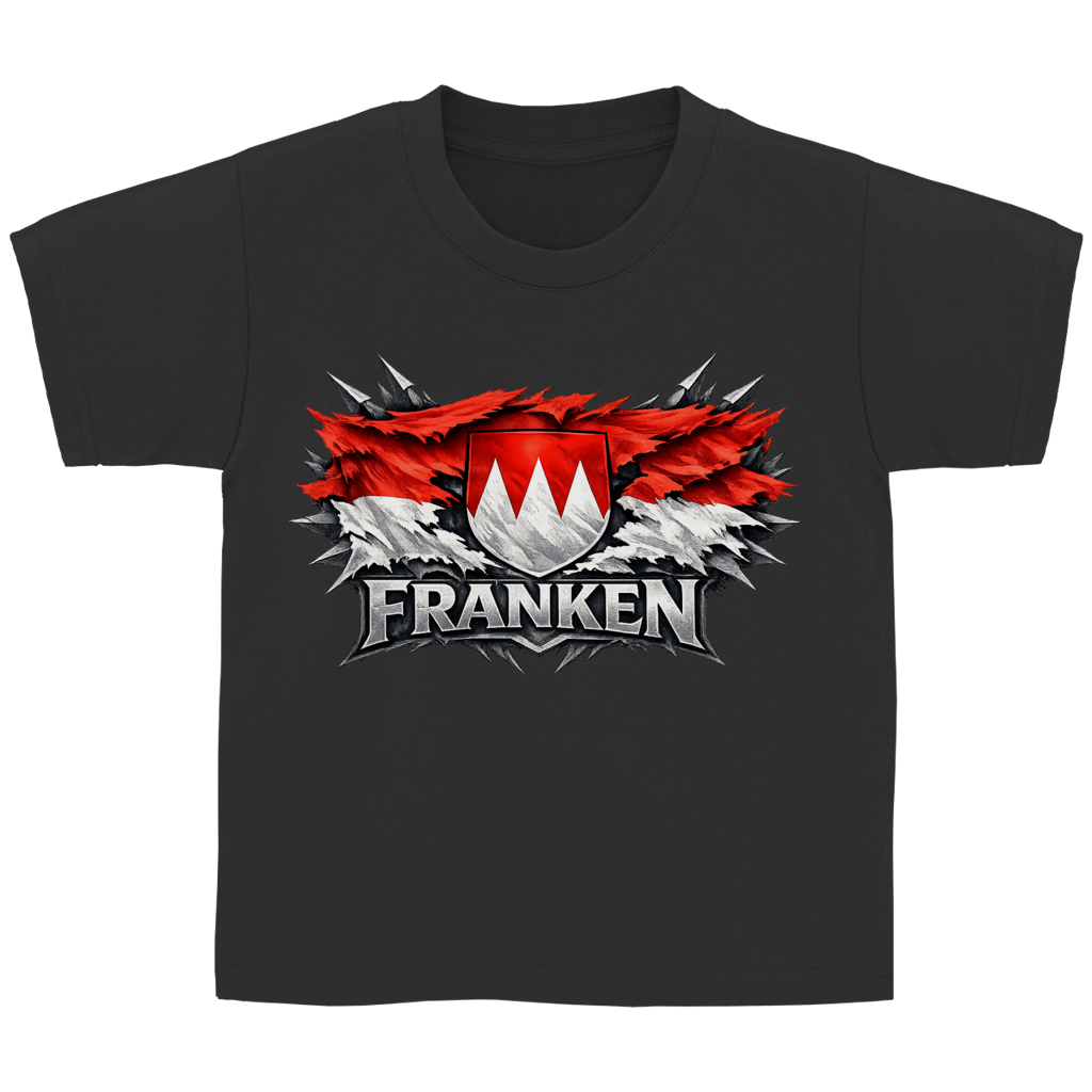 Kinder Basic T-Shirt Franken Fahne