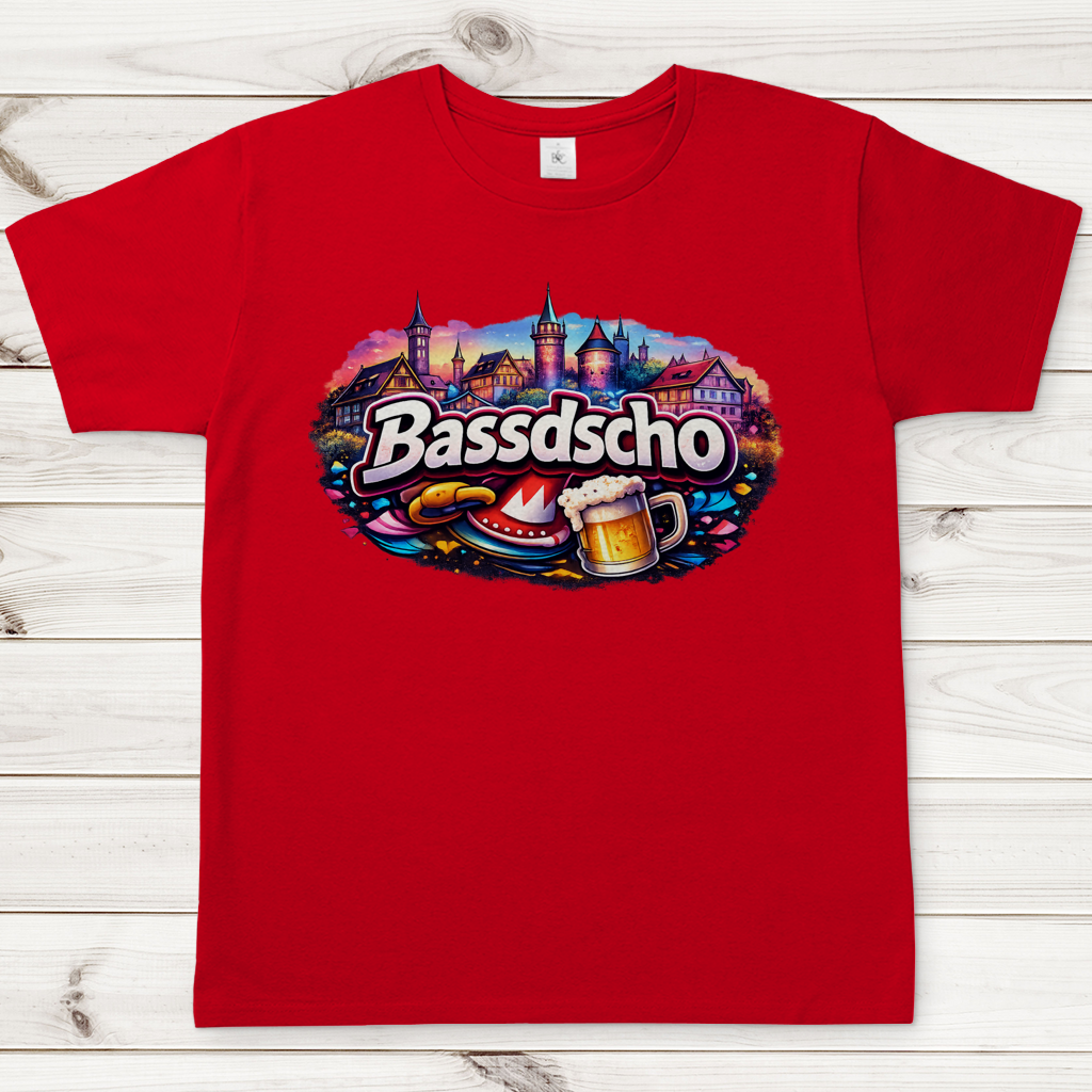 Herren T-Shirt Bassdscho Stadt