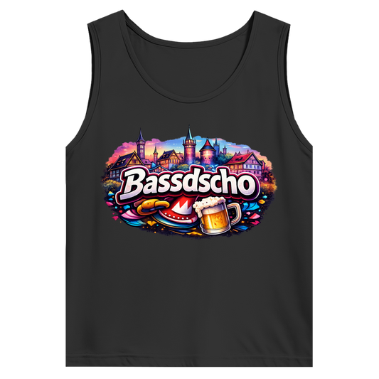 Herren Basic Tank Top Bassdscho Stadt