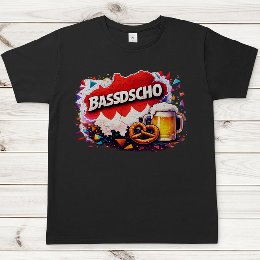 Herren T-Shirt Bassdscho Bier und Brezel