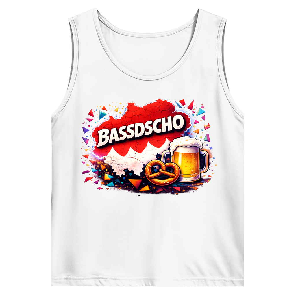 Herren Basic Tank Top Bassdscho Bier und Brezel