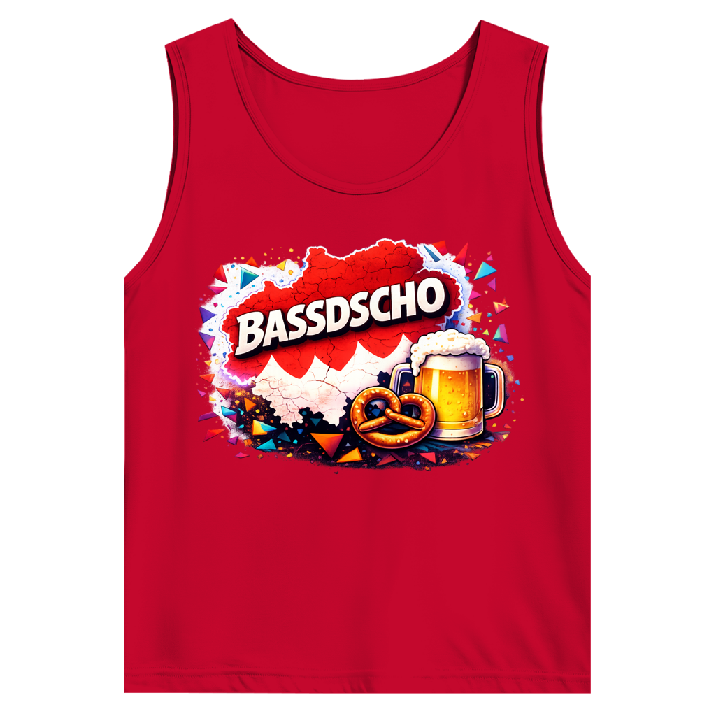 Herren Basic Tank Top Bassdscho Bier und Brezel