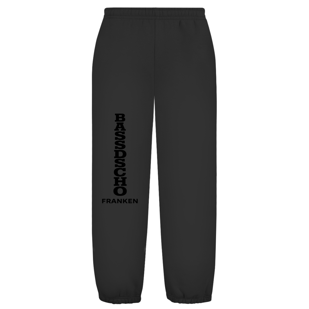 Oversize Fluffy Sweatpants Hose Bassdscho Franken schwarz